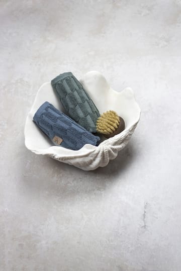 Geo Handtuch 30 x 30 cm 3er-Pack - Pine green - Mette Ditmer