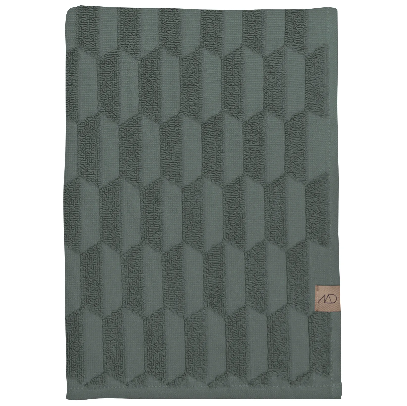 Geo Handtuch 50 x 95 cm, Pine green Mette Ditmer