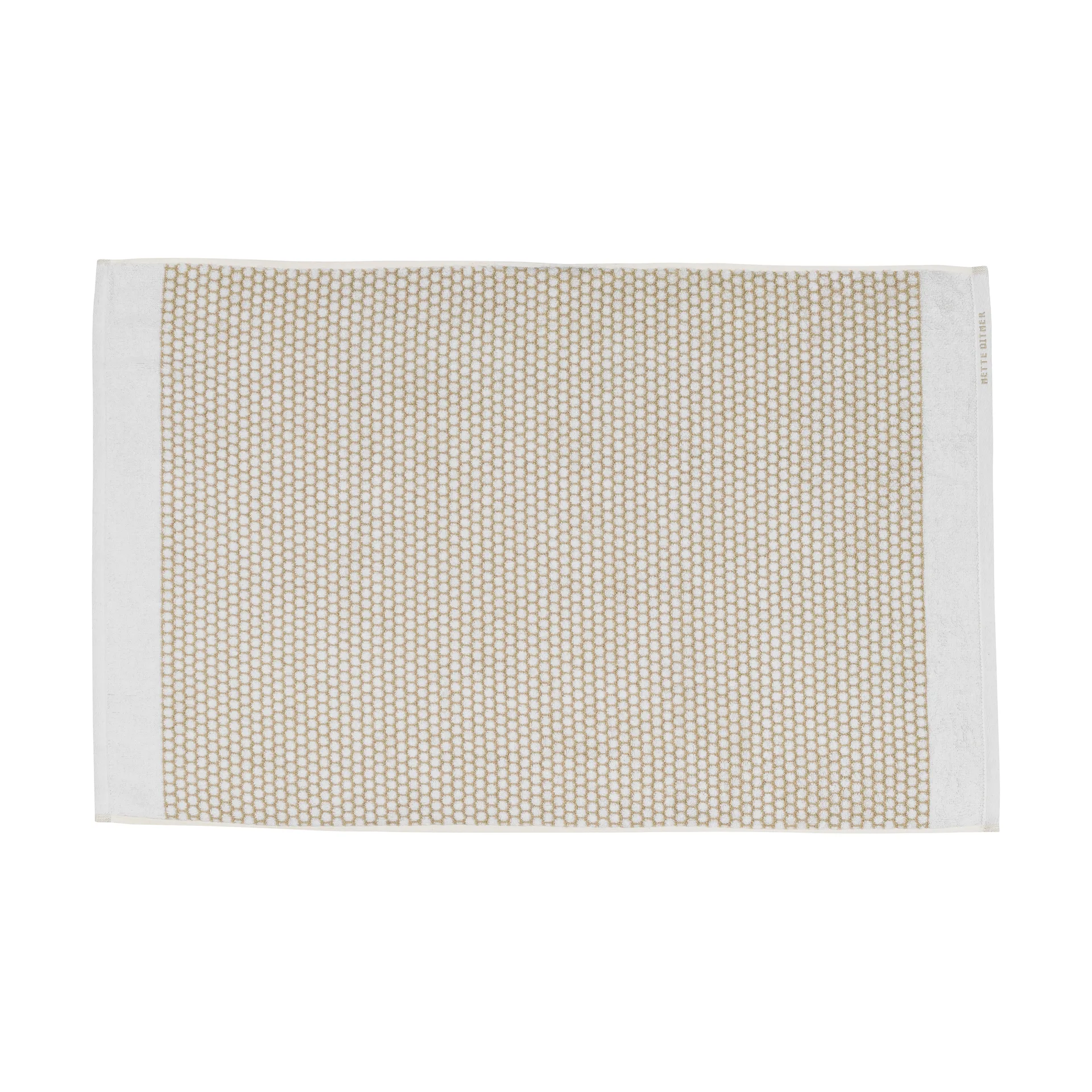 Grid Badezimmerteppich 50x80cm, Sand-off white Mette Ditmer