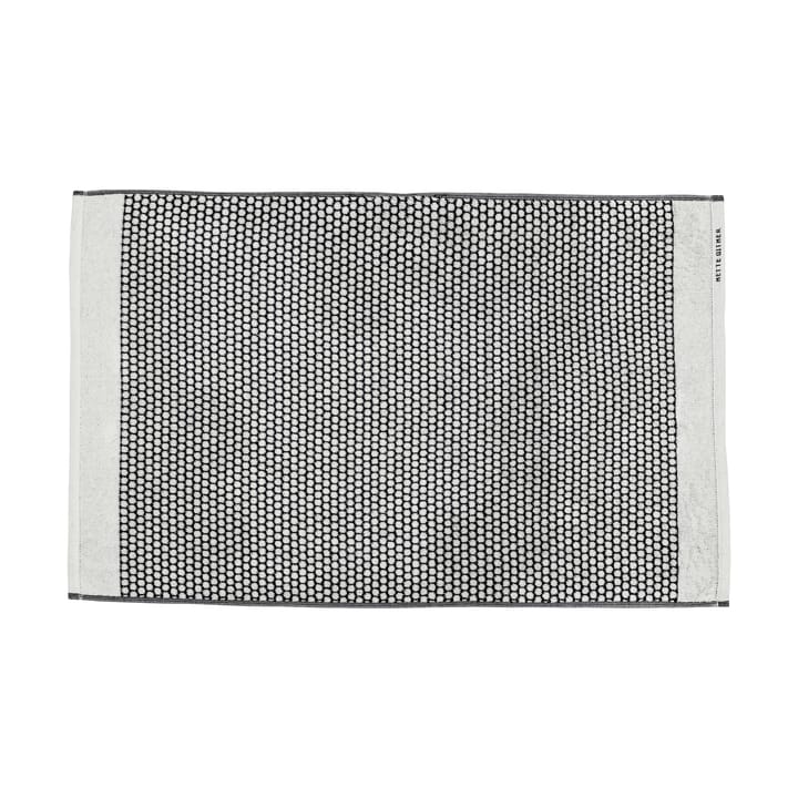 Grid Badezimmerteppich 50x80cm - Schwarz-off white - Mette Ditmer