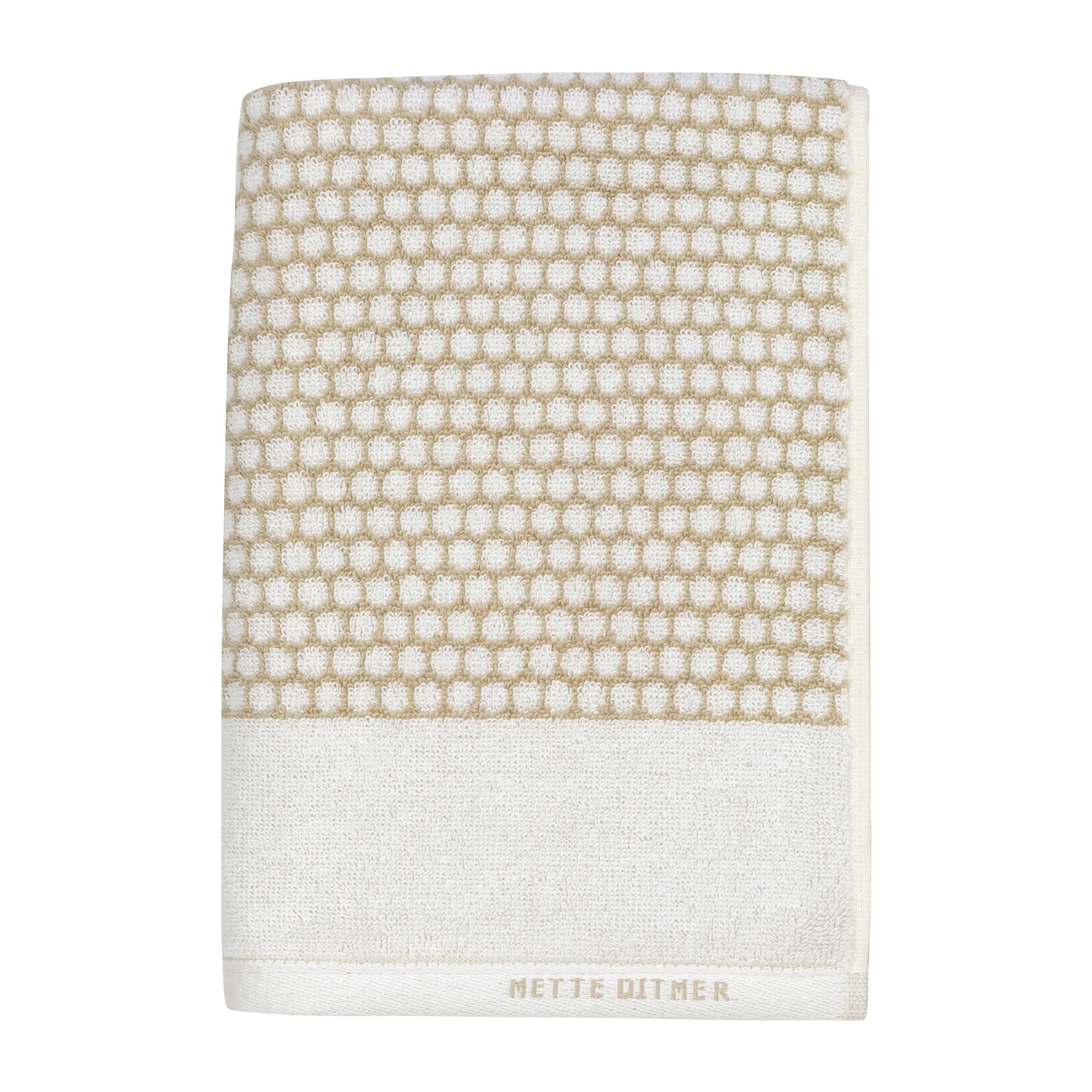 Grid Handtuch 50 x 100 cm, Sand-Off-White Mette Ditmer