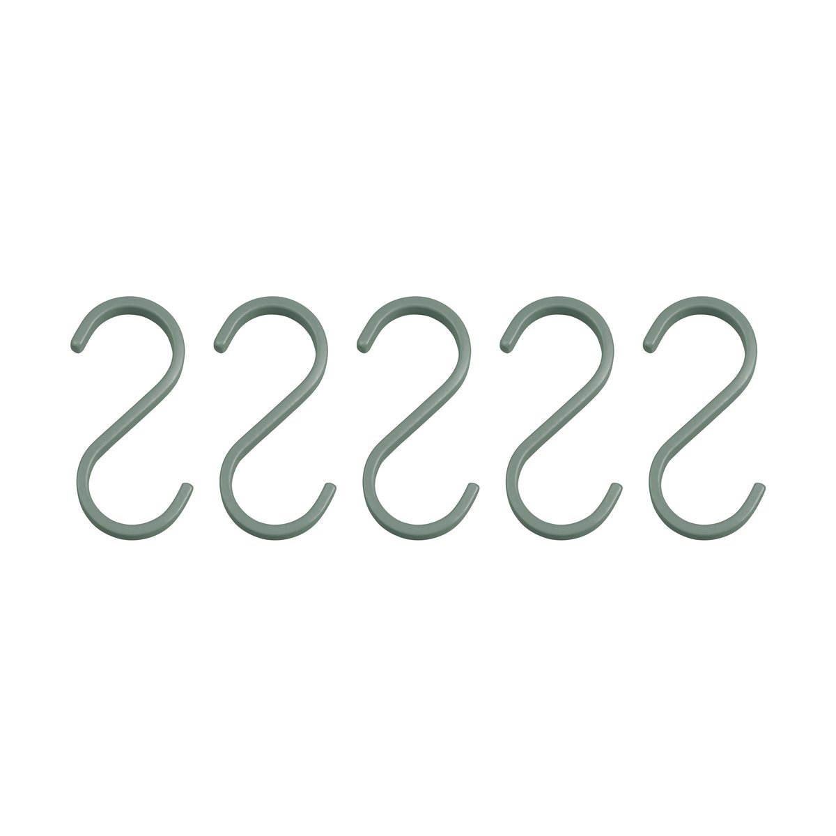 Mette Ditmer Hang-it Haken 5er-Pack Thyme green