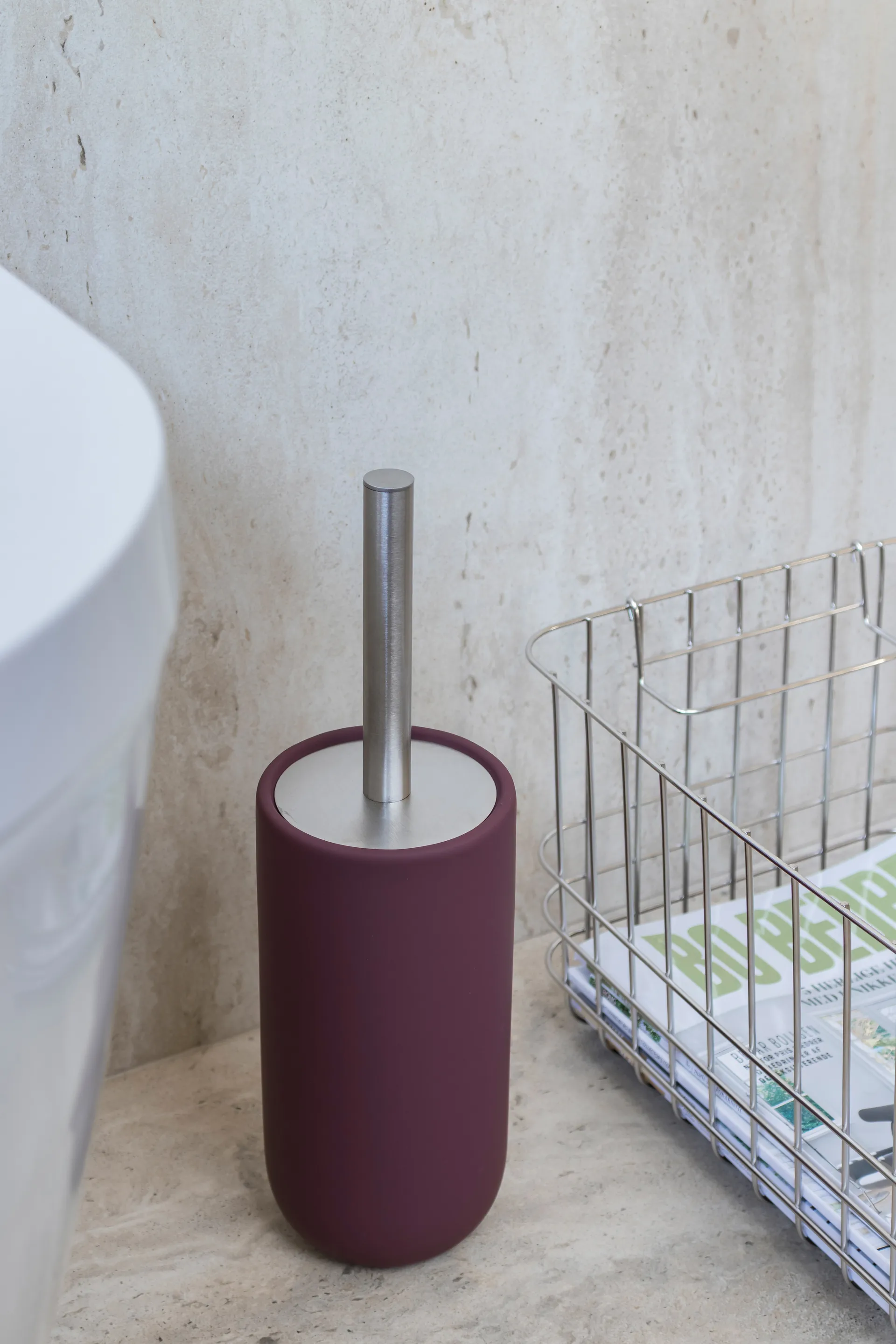 Lotus play Toilettenbürste inkl 2 Toilettenbürstenköpfe, Wine Mette Ditmer