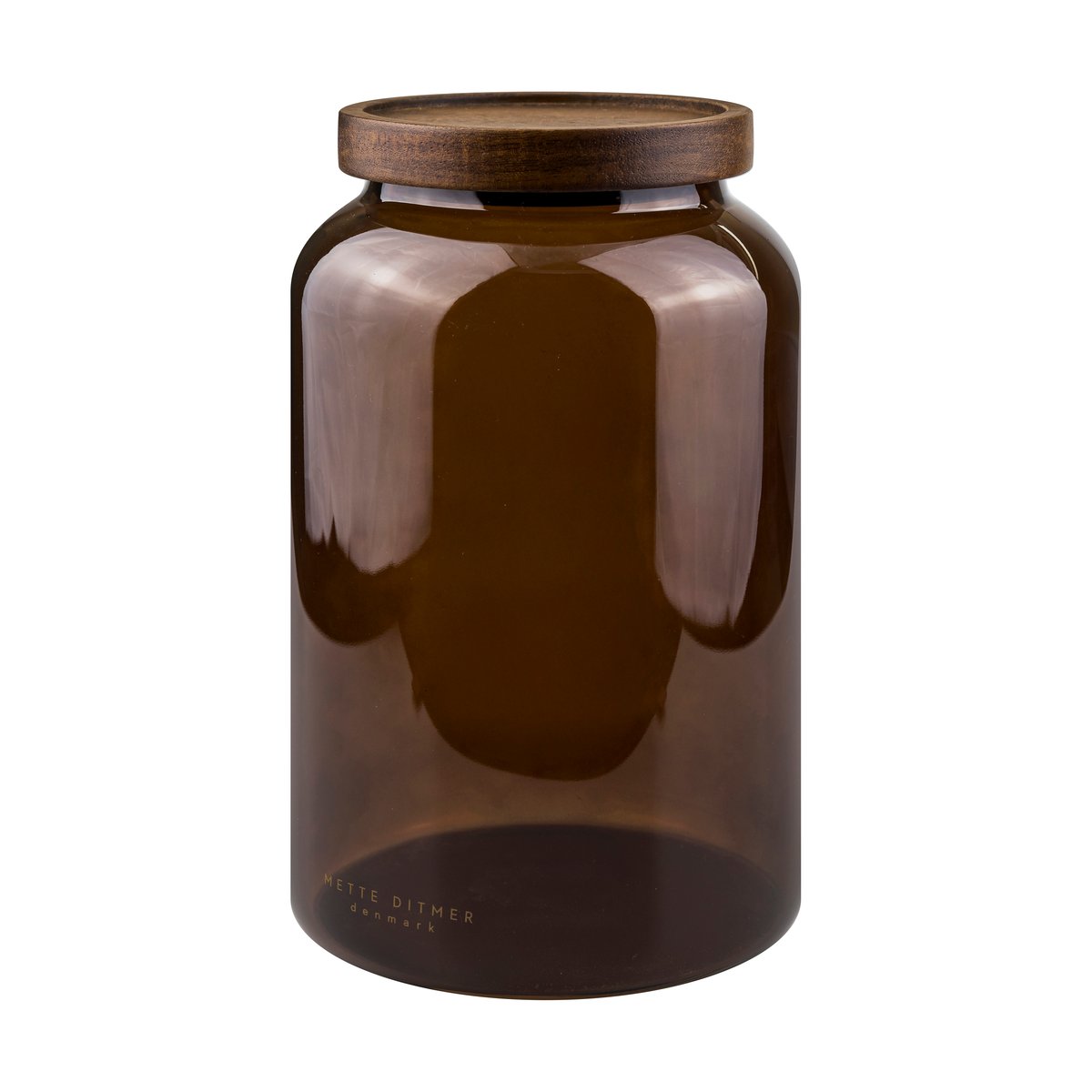 Mette Ditmer Luna Vorratsglas mit Deckel large 20 cm Brown