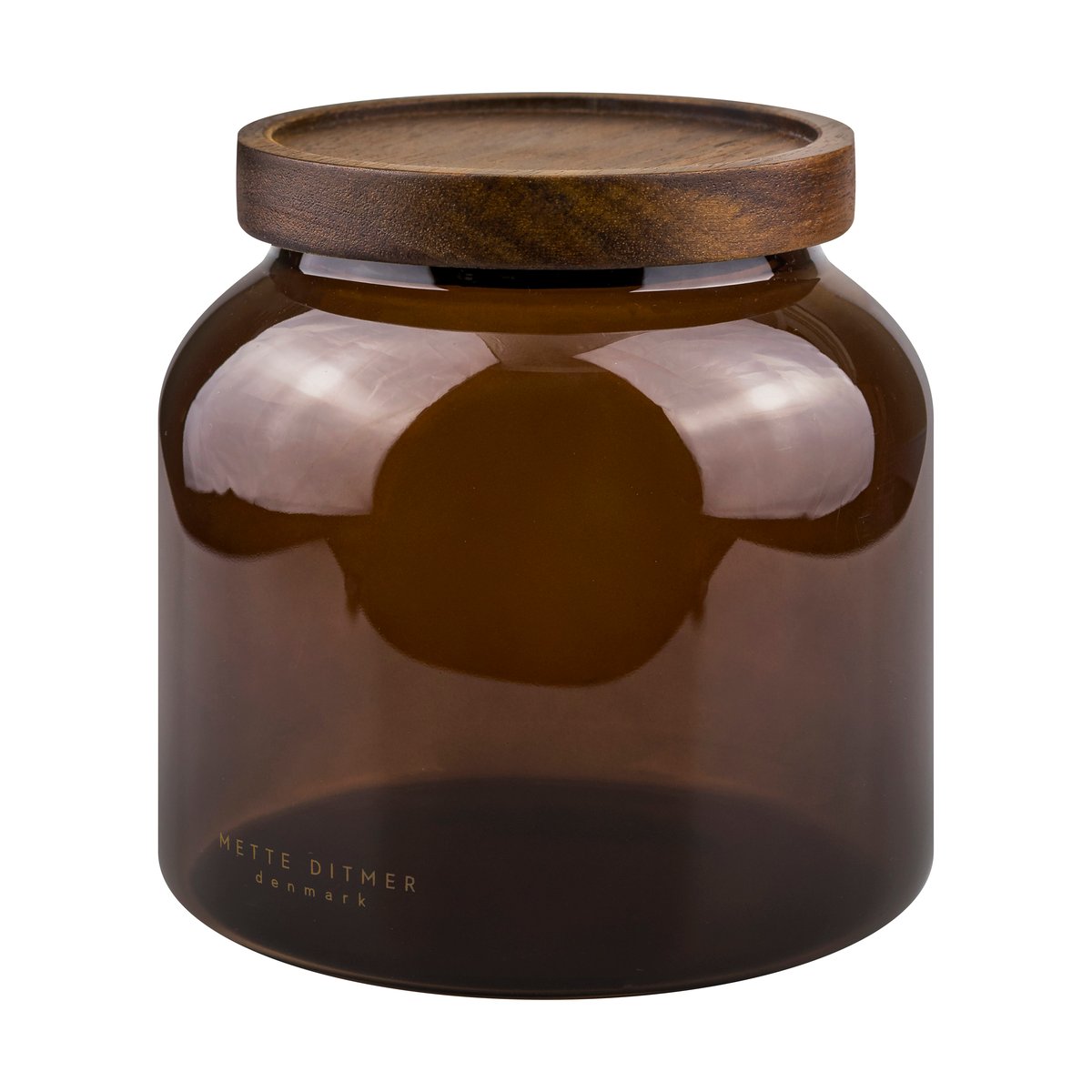 Mette Ditmer Luna Vorratsglas mit Deckel small 13 cm Brown