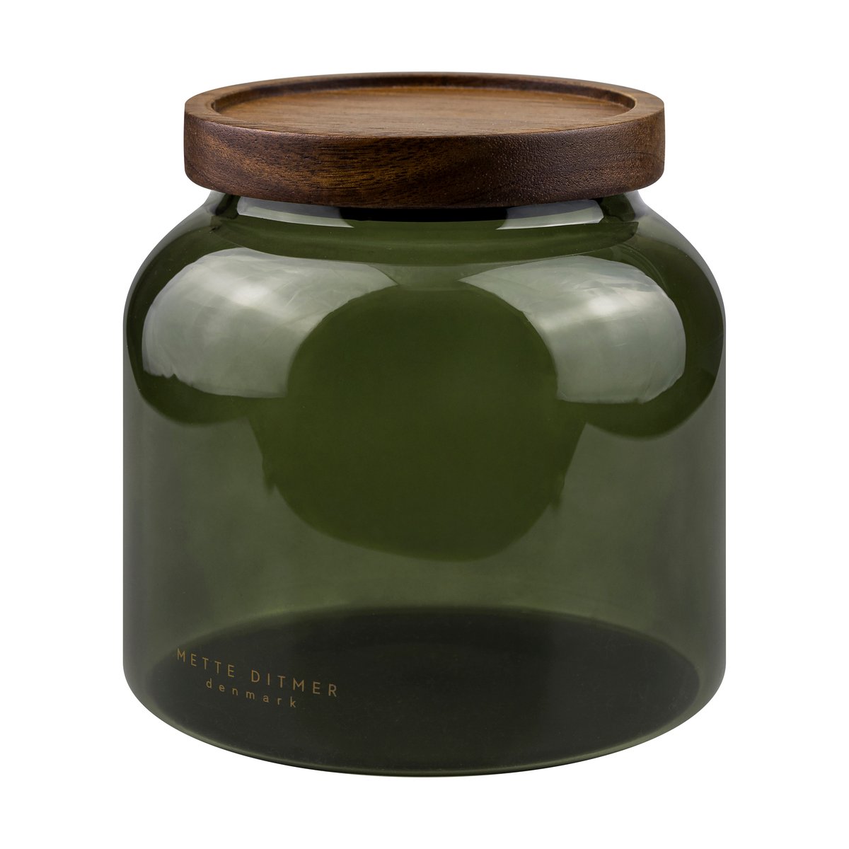 Mette Ditmer Luna Vorratsglas mit Deckel small 13 cm Dark forest