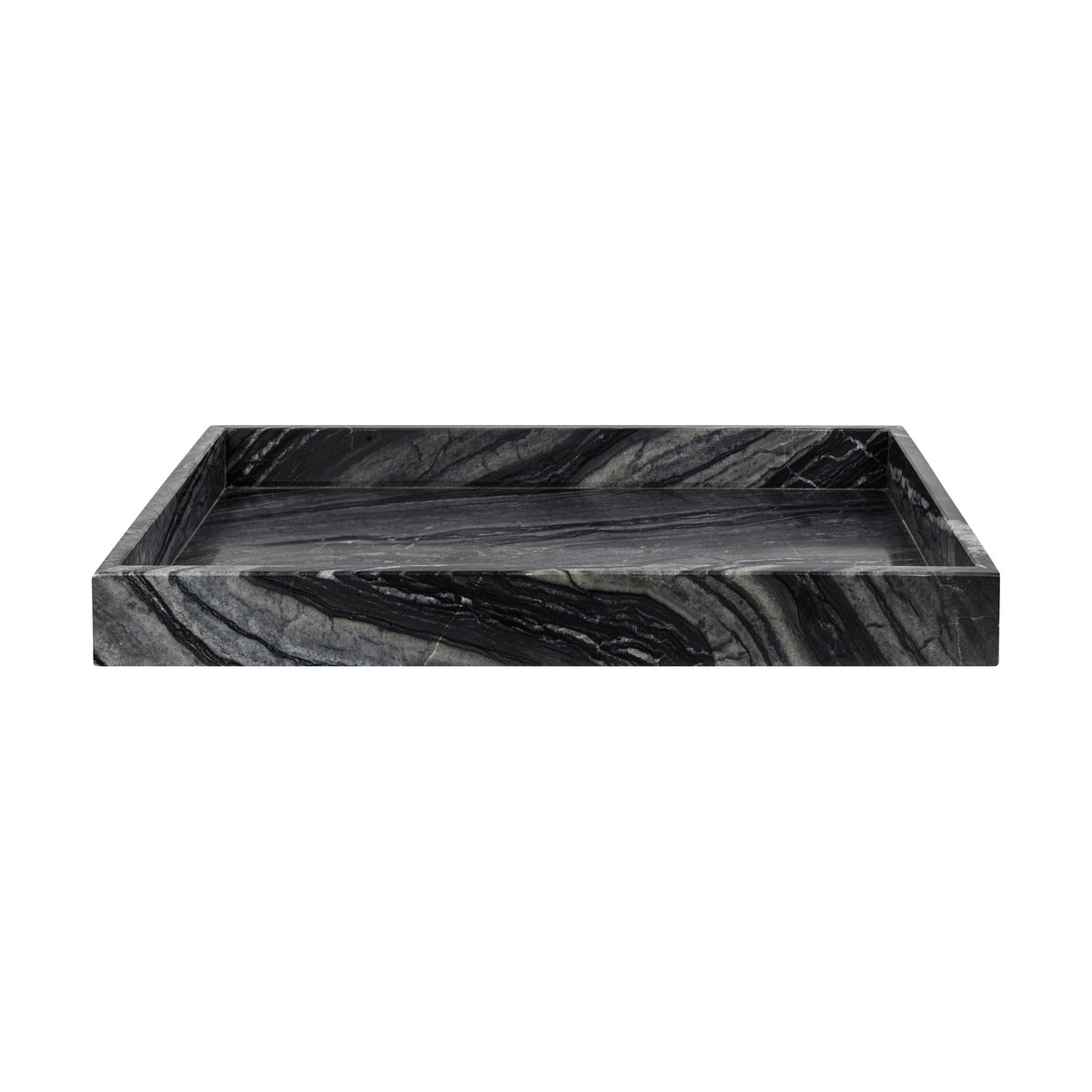 Mette Ditmer Marble Dekorationstablett large 30x40 cm Black-Grey