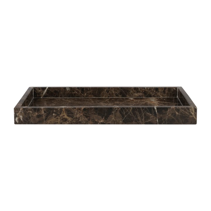 Marble Dekotablett 16 x 31 cm - Braun - Mette Ditmer