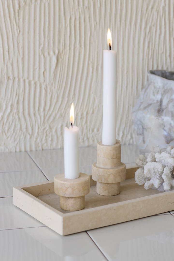 Marble Kerzenständer 5 cm - Sand - Mette Ditmer