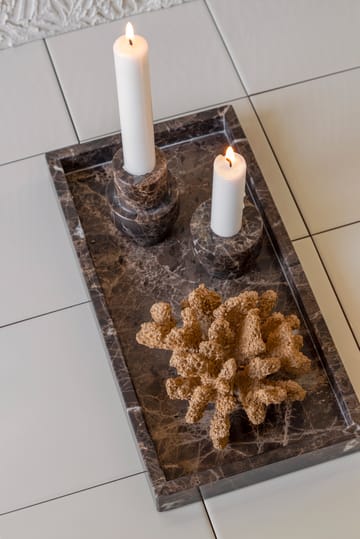 Marble Kerzenständer 8,5 cm - Braun - Mette Ditmer