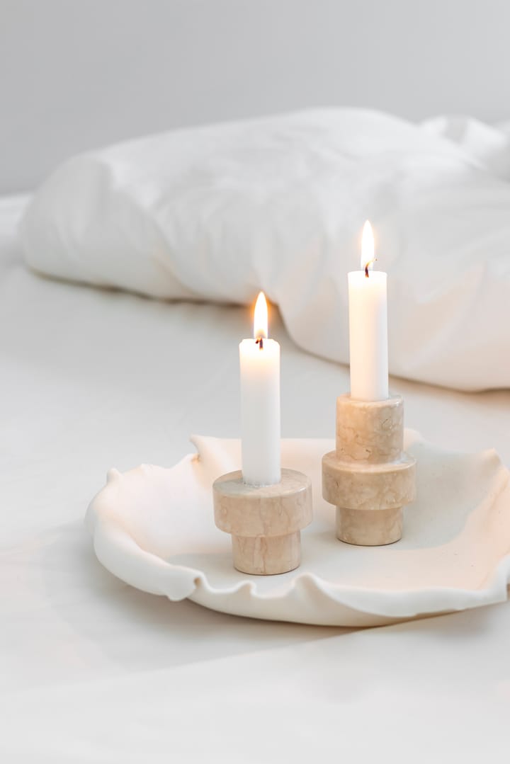 Marble Kerzenständer 8,5 cm - Sand - Mette Ditmer