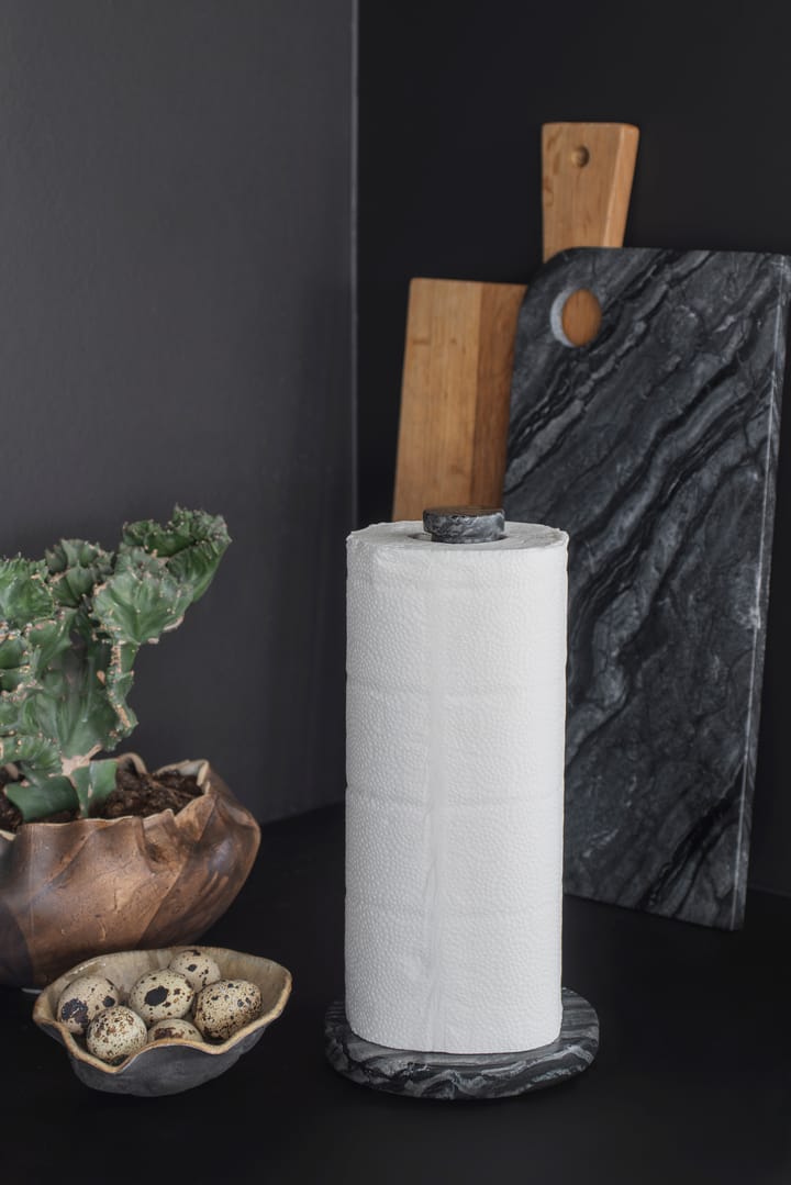 Marble Küchenrollenhalter - Black-Grey - Mette Ditmer