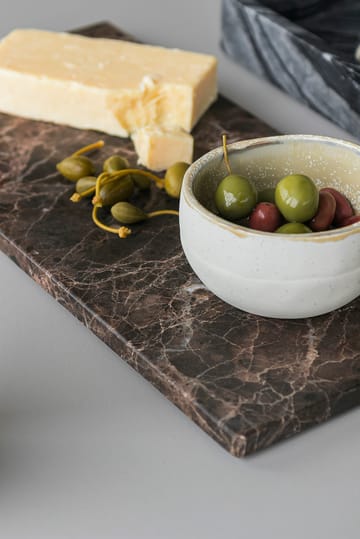 Marble Serviertablett large 18x38 cm - Brown - Mette Ditmer