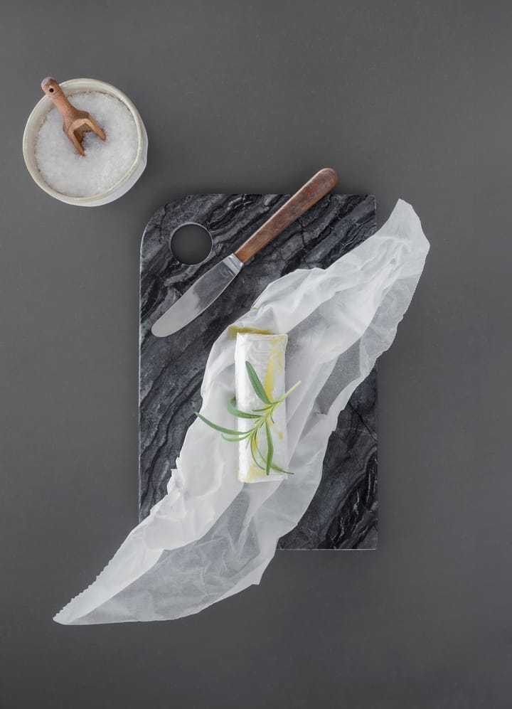 Marble Serviertablett medium  20x30 cm - Black-Grey - Mette Ditmer