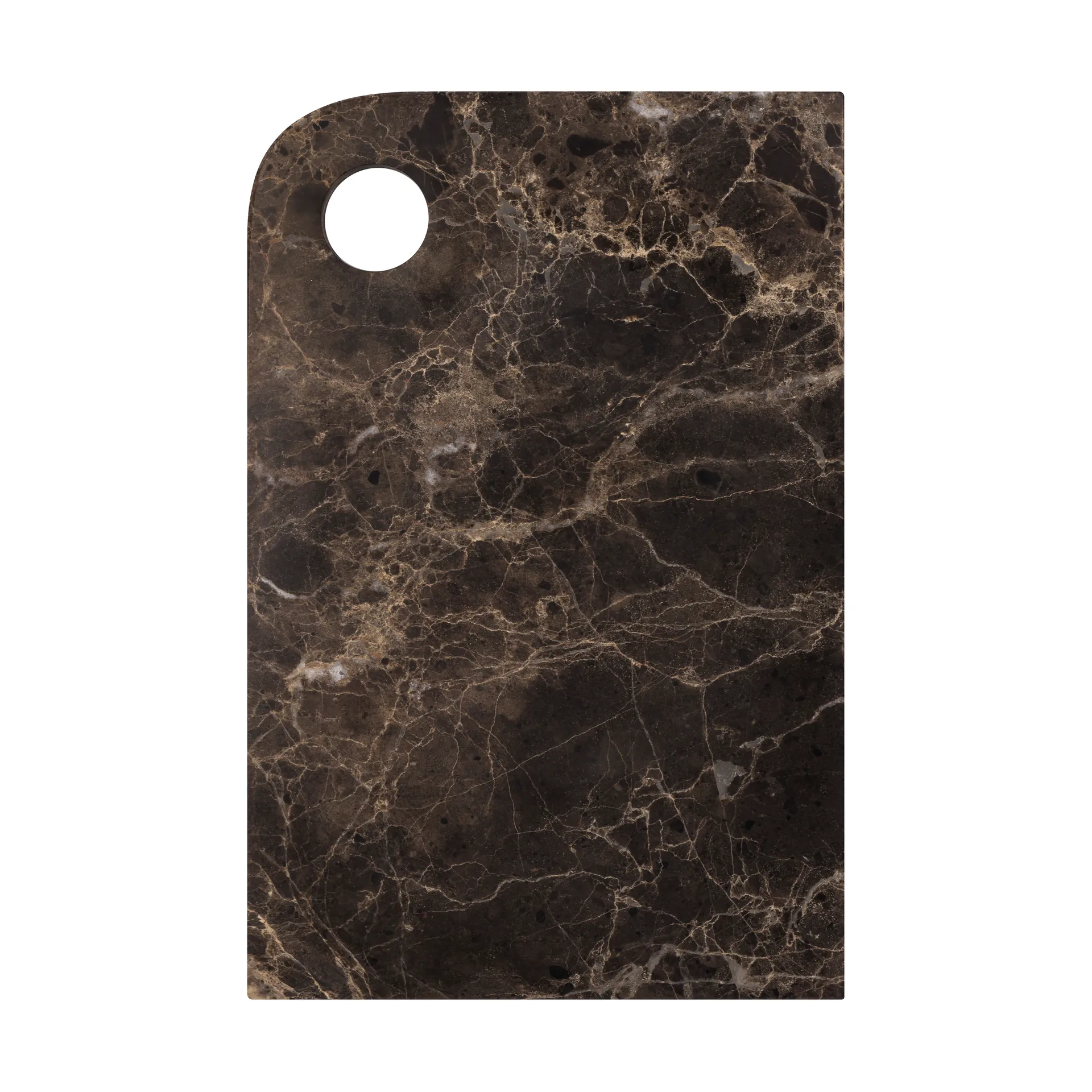 Marble Serviertablett medium 20x30 cm, Brown Mette Ditmer