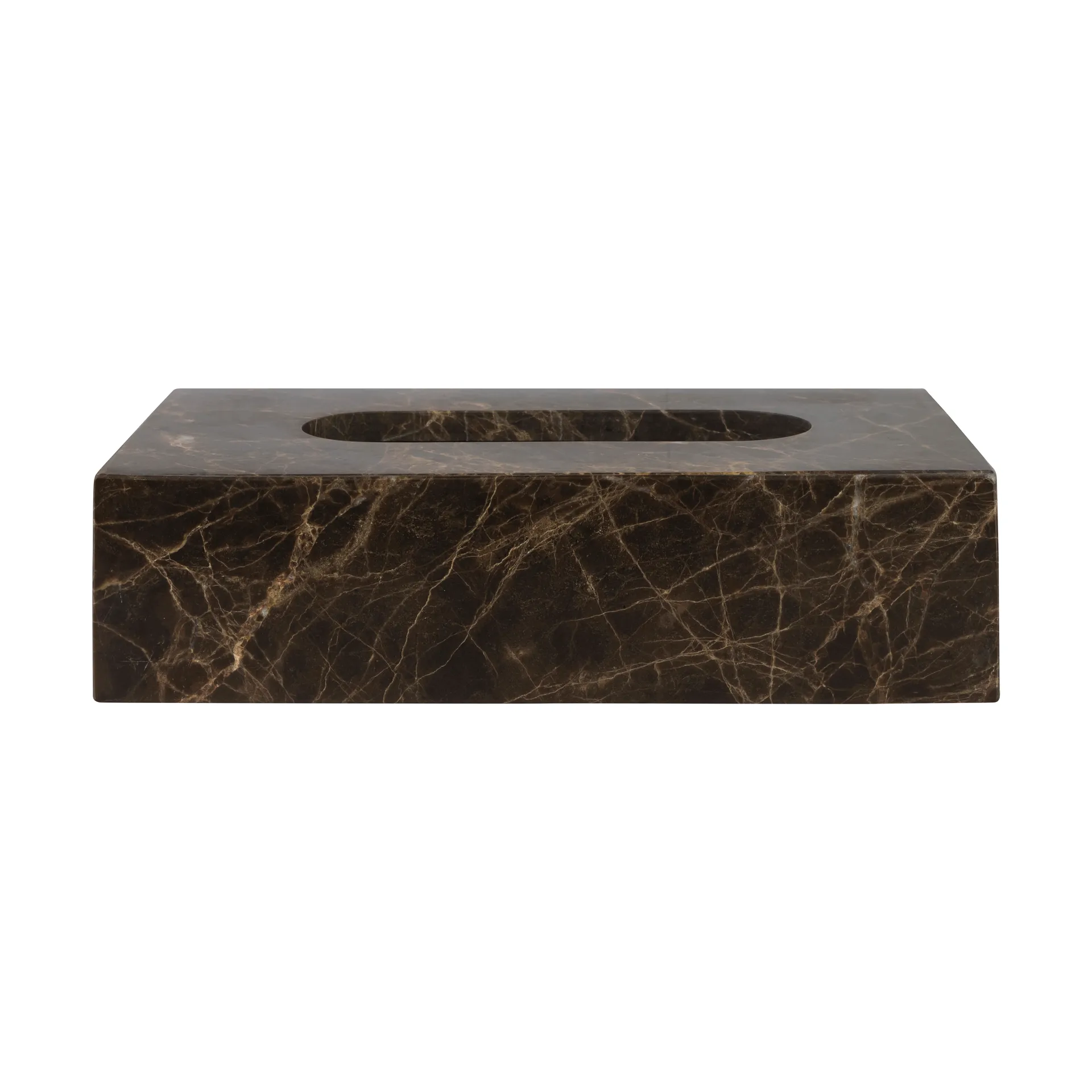 Marble Taschentuchbox 14x25,5cm, Braun Mette Ditmer