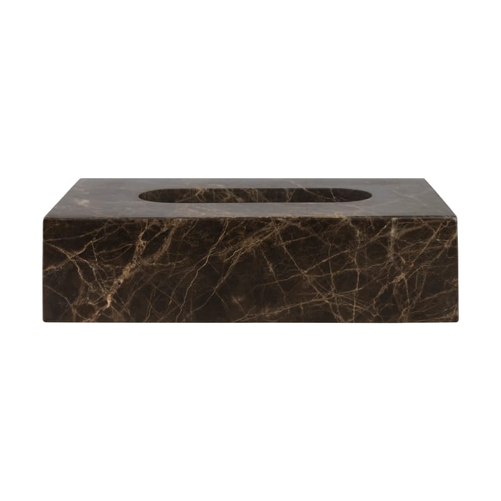 Marble Taschentuchbox 14x25,5cm - Braun - Mette Ditmer