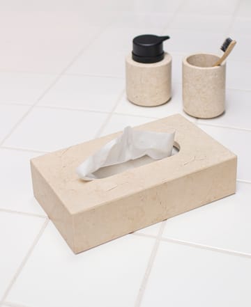 Marble Taschentuchbox 14x25,5cm - Sand - Mette Ditmer