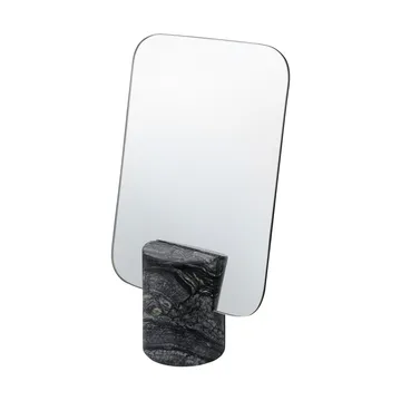 Marble Tischspiegel - Black-grey, 30 cm - Mette Ditmer