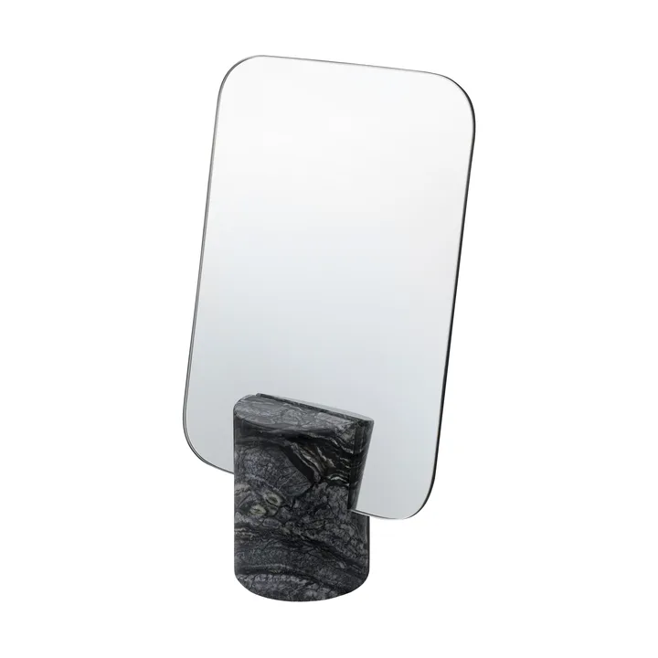 Marble Tischspiegel - Black-grey, 30 cm - Mette Ditmer