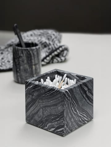 Marble Würfel 8,5x8,5 cm - Black-Grey - Mette Ditmer