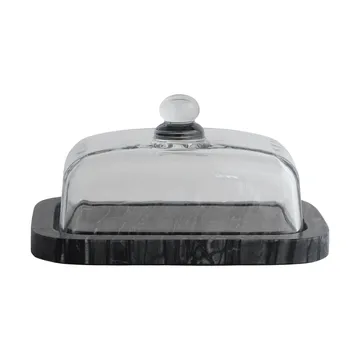 Marmor-Butterdose - Black-Grey (svart-grå), 14x19,5x10,5 cm - Mette Ditmer