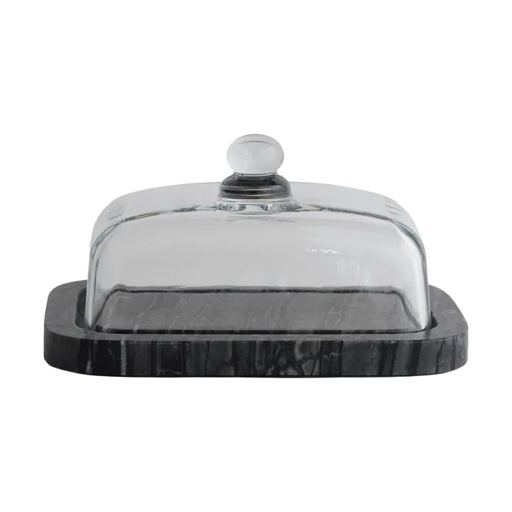 Marmor-Butterdose - Black-Grey (svart-grå), 14x19,5x10,5 cm - Mette Ditmer