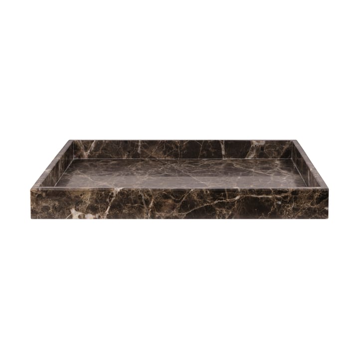 Marmor Dekorationstablett groß 30x40 cm - Brown - Mette Ditmer