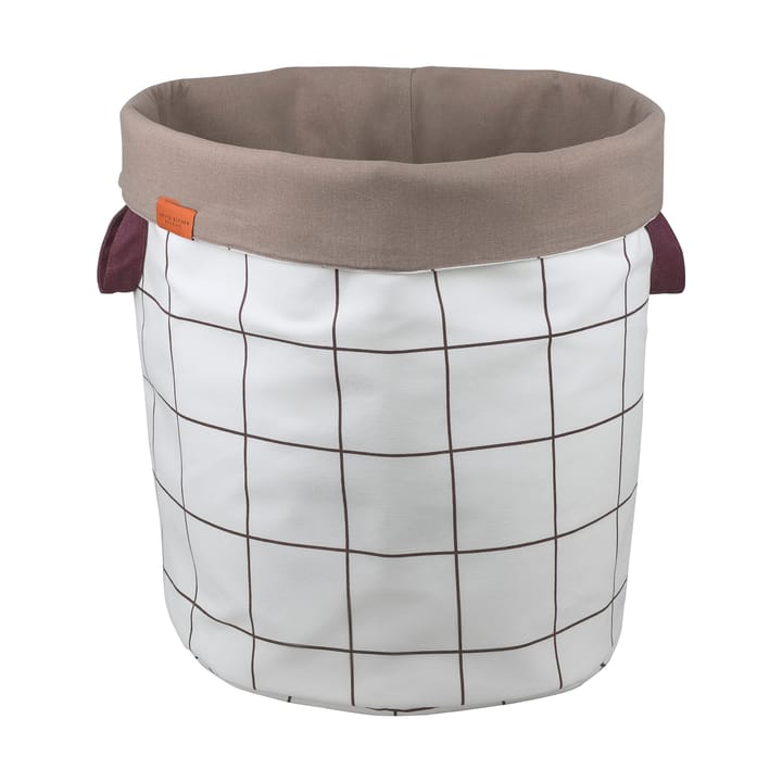 Mesh-Wäschekorb Ø40x50 cm - Brown-Off-white - Mette Ditmer