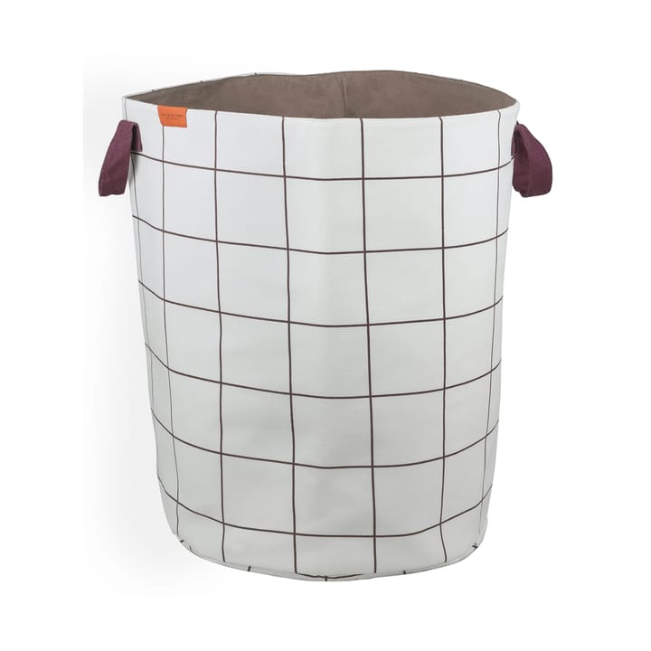 Mesh-Wäschekorb Ø40x50 cm, Brown-Off-white Mette Ditmer