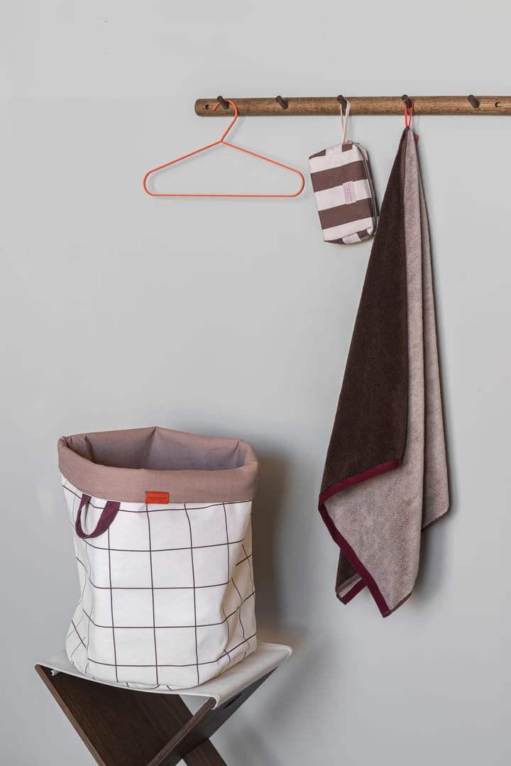 Mesh-Wäschekorb Ø40x50 cm, Brown-Off-white Mette Ditmer
