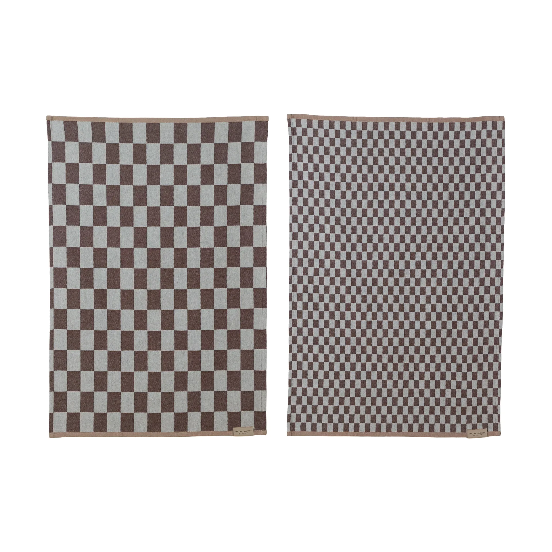 Mini-Max Küchenhandtuch 2er-Pack, Brown (brun), 50x70 cm Mette Ditmer