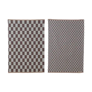 Mini-Max Küchenhandtuch 2er-Pack - Brown (brun), 50x70 cm - Mette Ditmer
