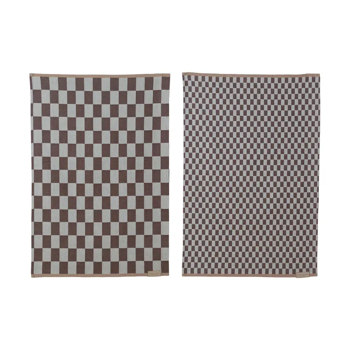 Mini-Max Küchenhandtuch 2er-Pack - Brown (brun), 50x70 cm - Mette Ditmer