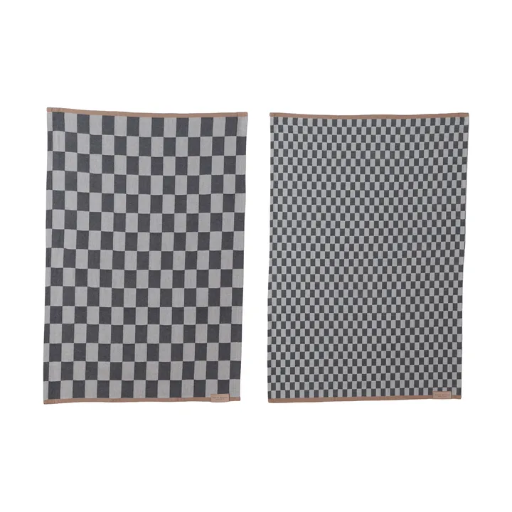 Mini-Max Küchenhandtuch 2er-Pack - Gray (grå), 50x70 cm - Mette Ditmer