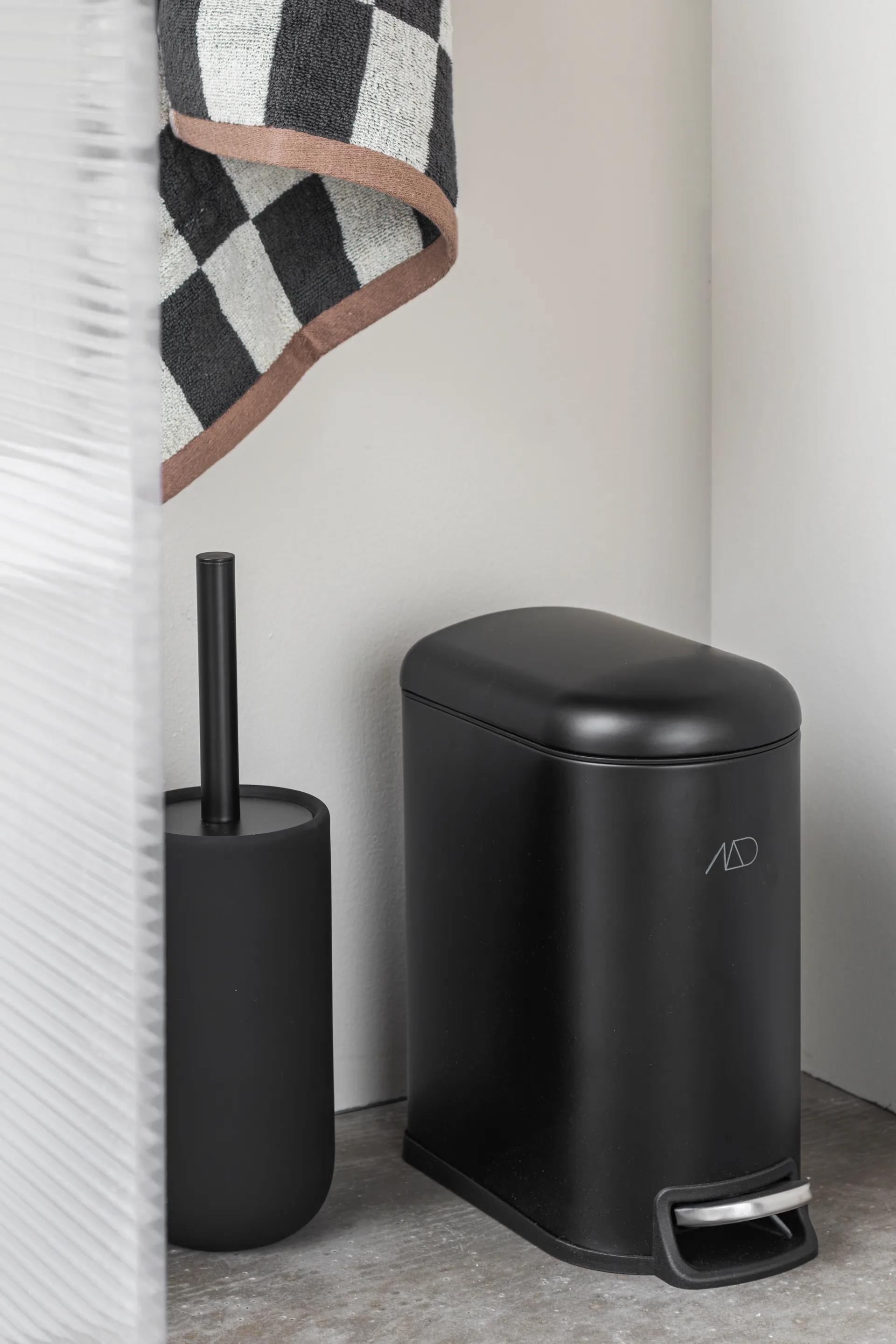 Mini-Walther Pedaleimer 5 L, Black Mette Ditmer