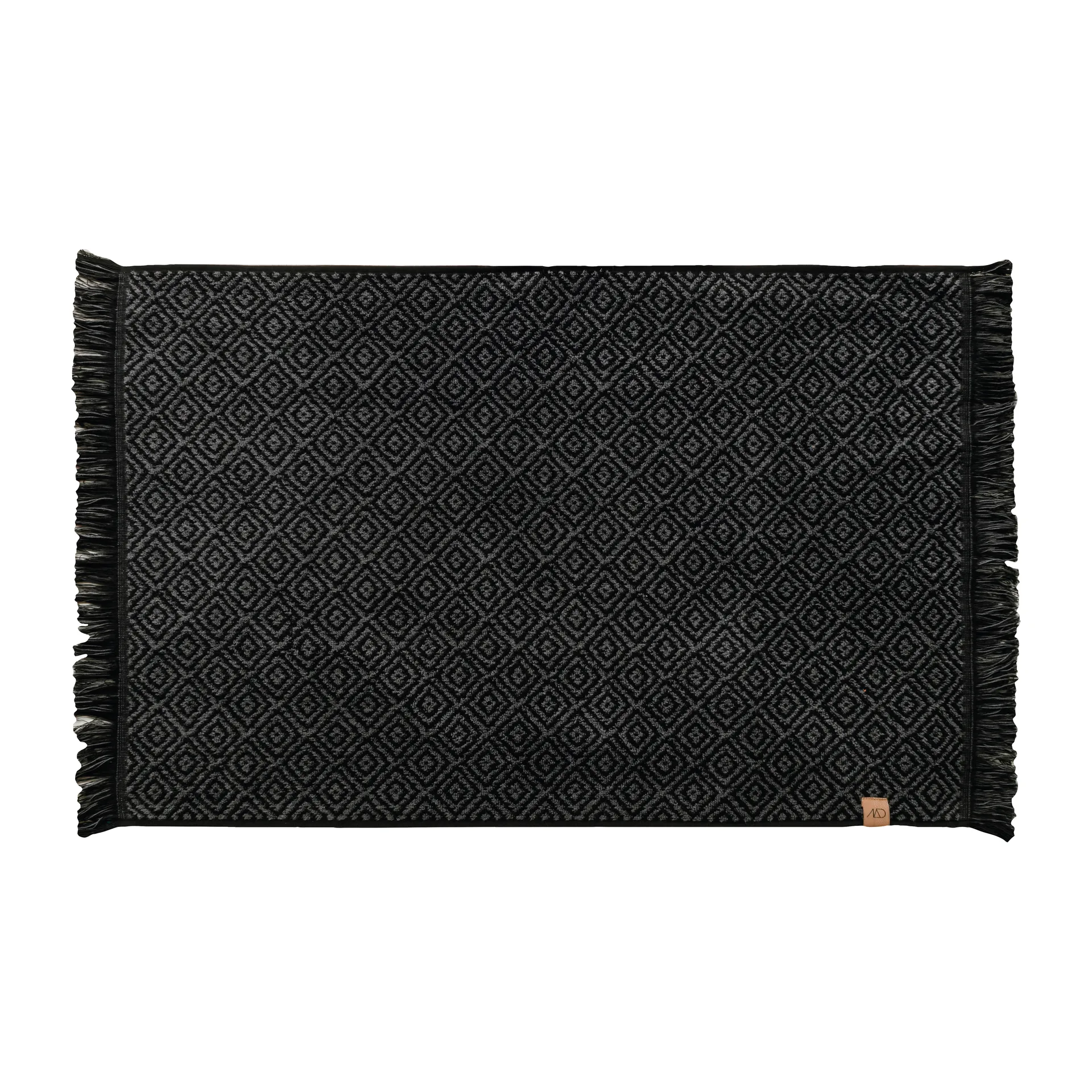 Morocco Badezimmerteppich 50 x 80cm, Black-grey Mette Ditmer