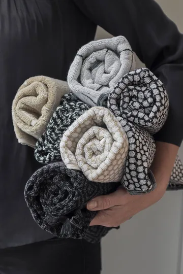 Morocco Badezimmerteppich 50 x 80cm - Black-white - Mette Ditmer