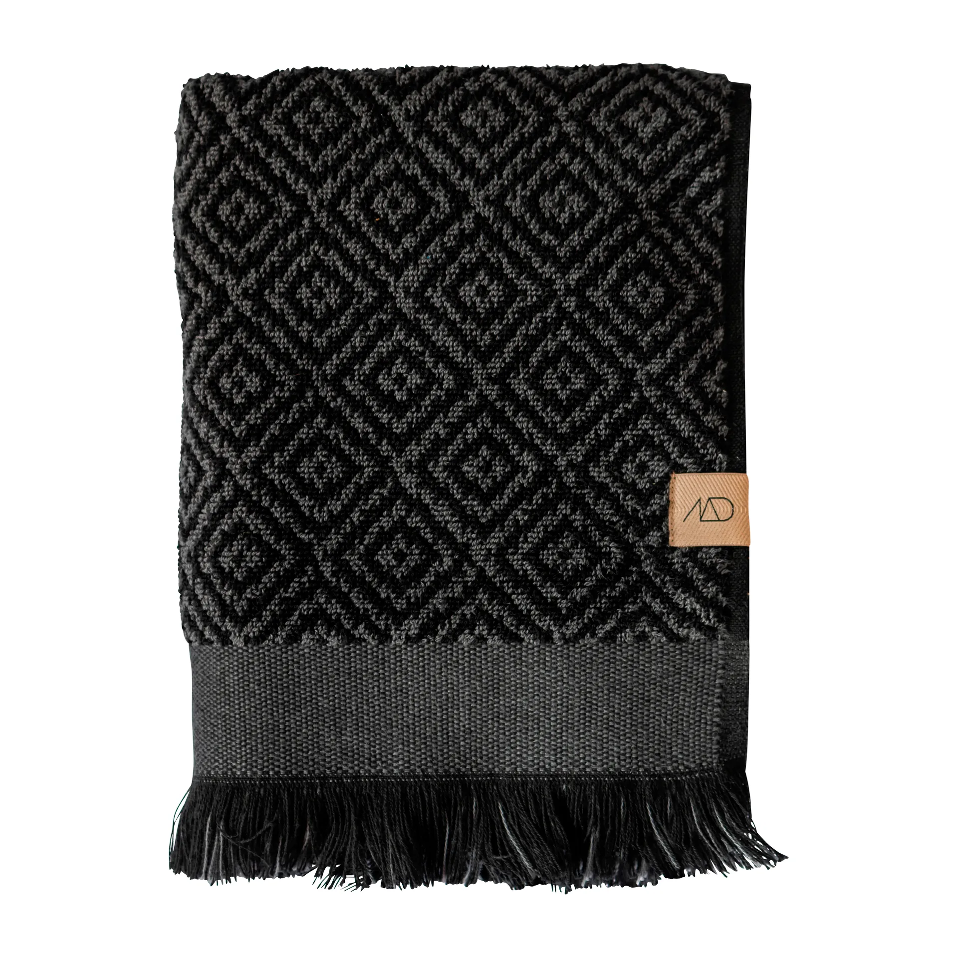 Morocco Handtuch 50 x 90cm, Black-grey Mette Ditmer