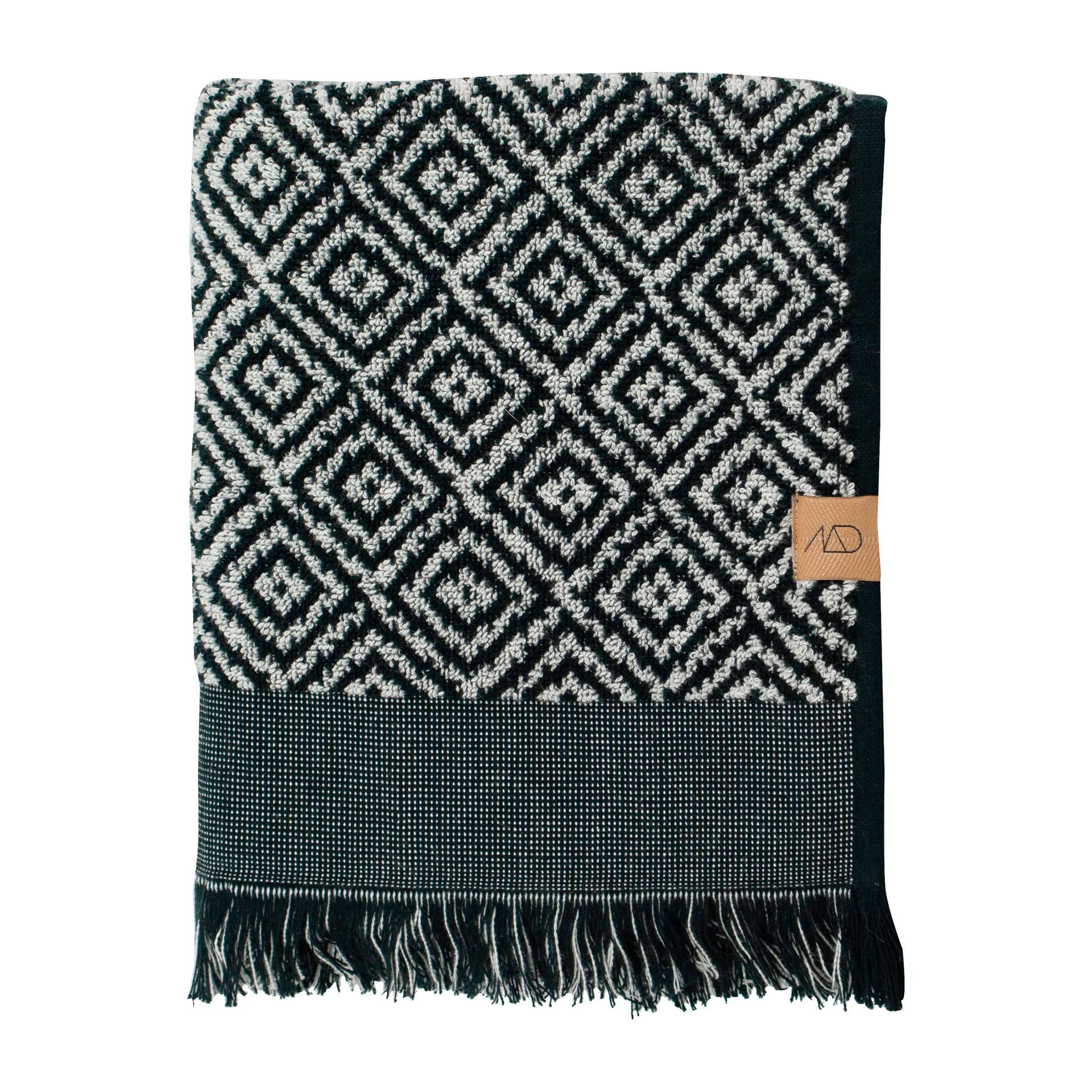 Morocco Handtuch 70 x 135cm, Black-white Mette Ditmer