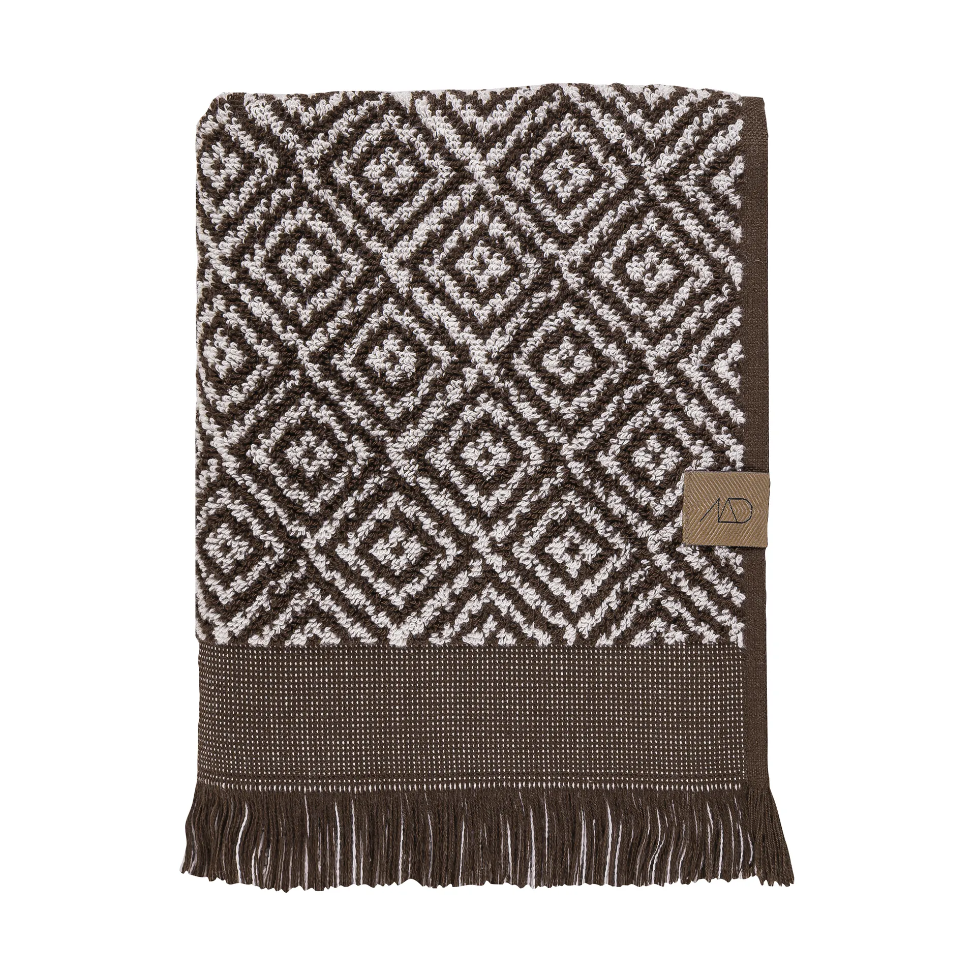 Morocco Handtuch 70 x 135cm, Chocolate-off-white Mette Ditmer