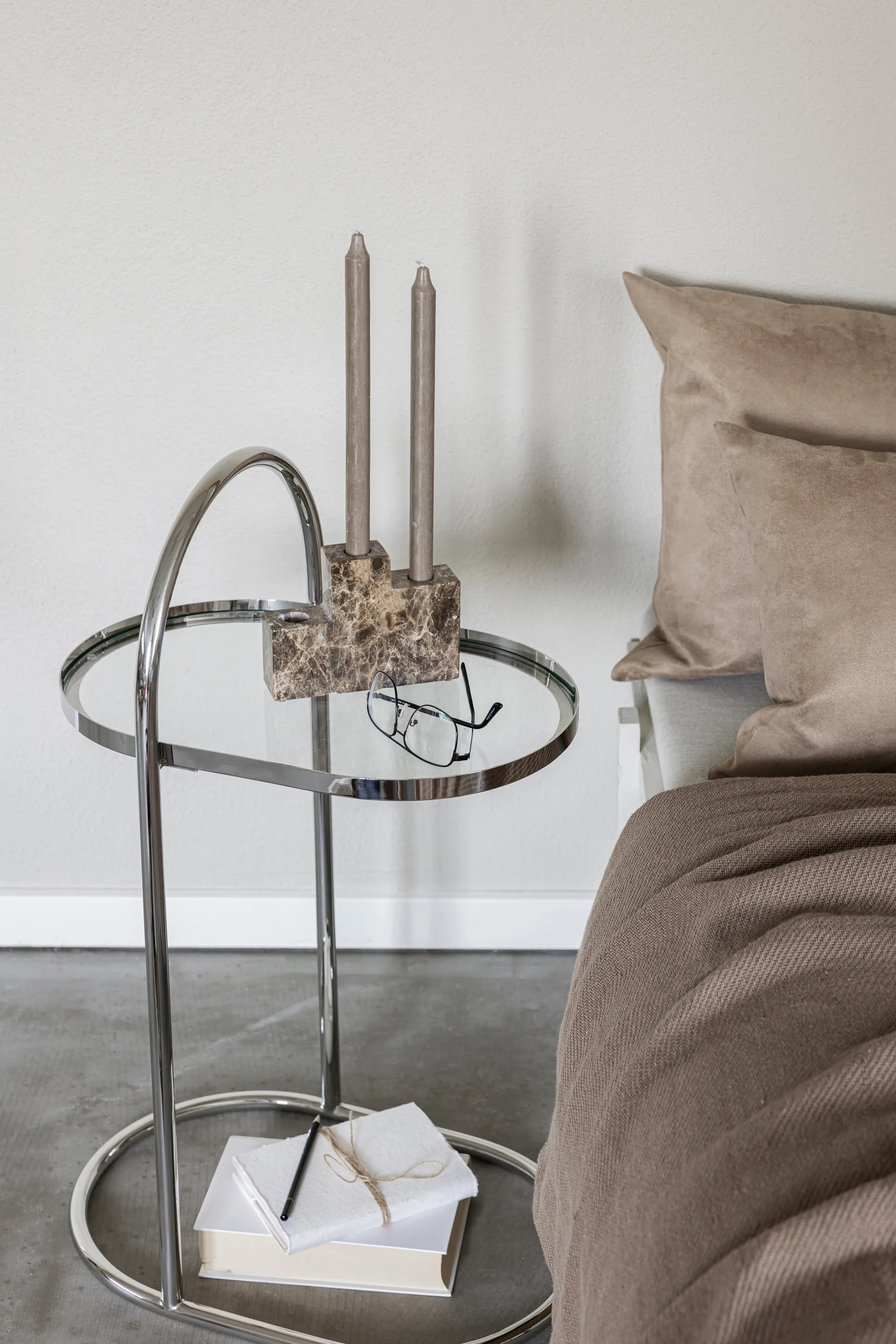 Moves Beistelltisch, Chrome, 34,5x51x76,5 cm Mette Ditmer