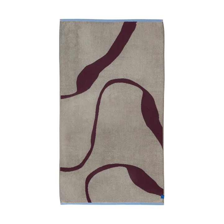 Nova Arte Badetuch 70x133cm - Wine-sand - Mette Ditmer