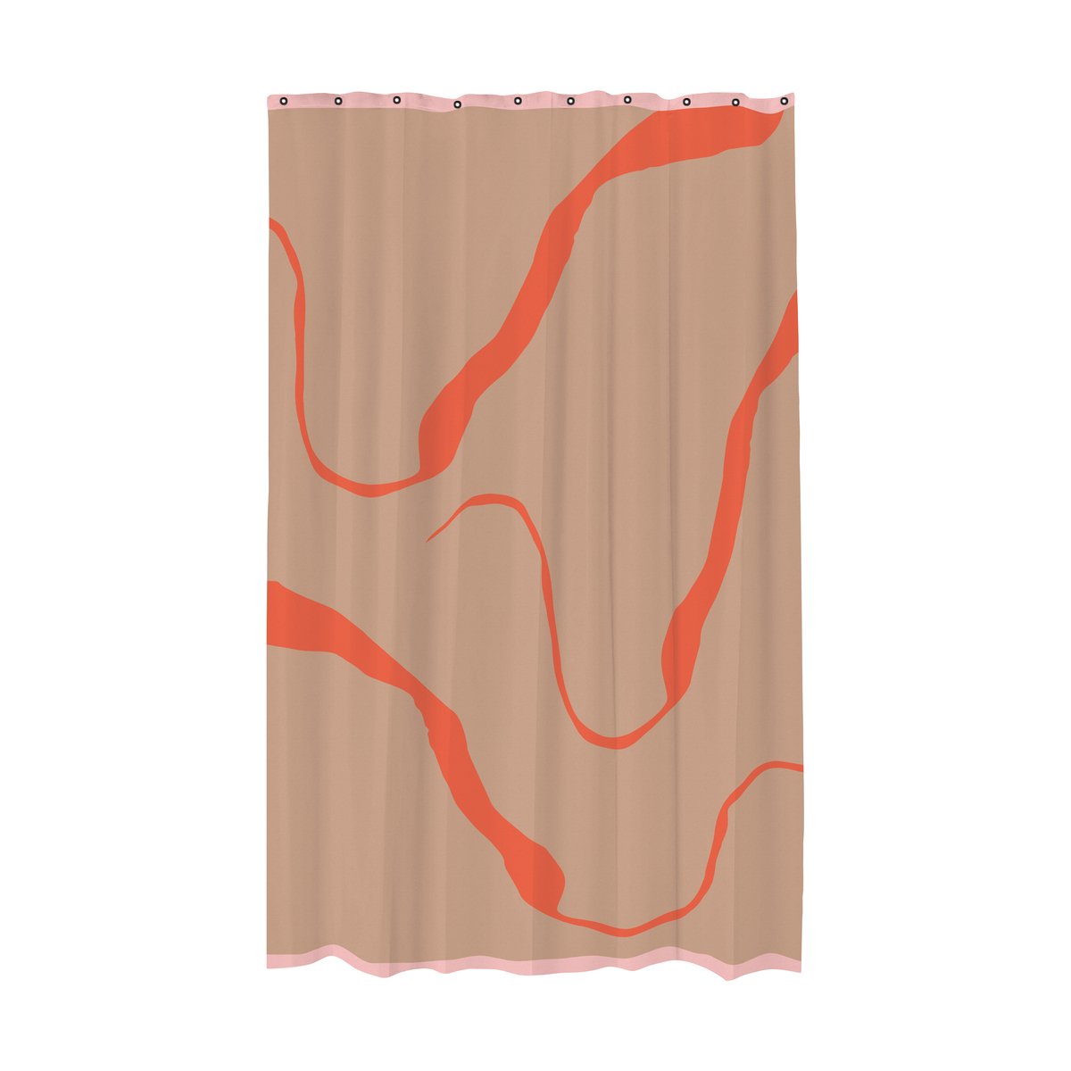Mette Ditmer Nova Arte Duschvorhang 150x200cm Latte-orange
