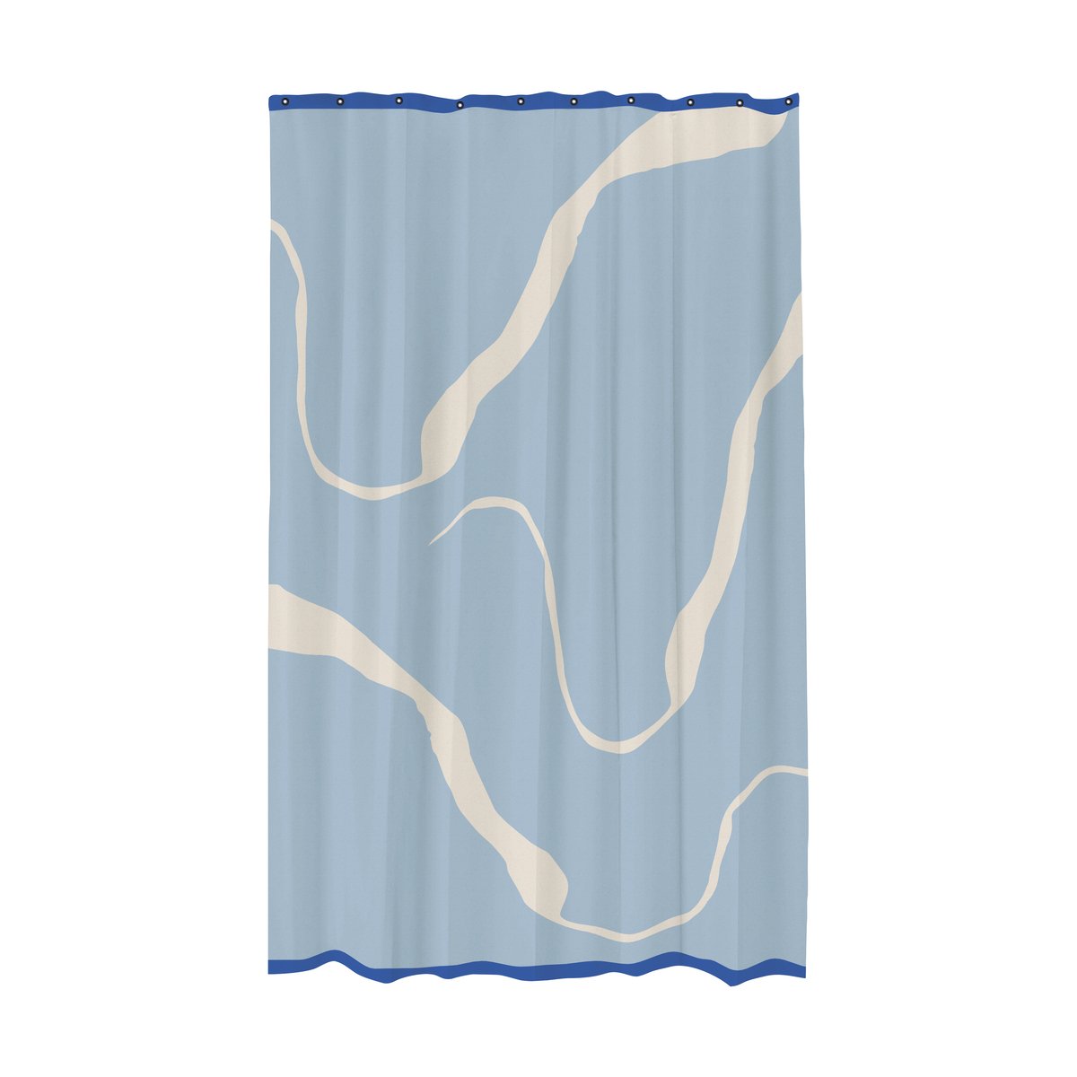 Mette Ditmer Nova Arte Duschvorhang 150x200cm Light blue-off-white