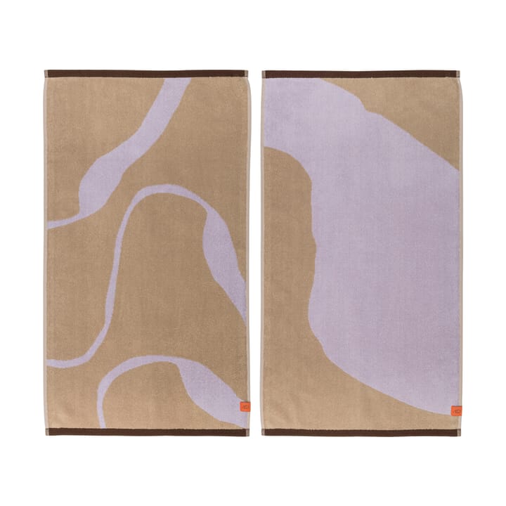 Nova Arte Gästehandtuch 40x55cm 2er Pack - Sand-lilac - Mette Ditmer