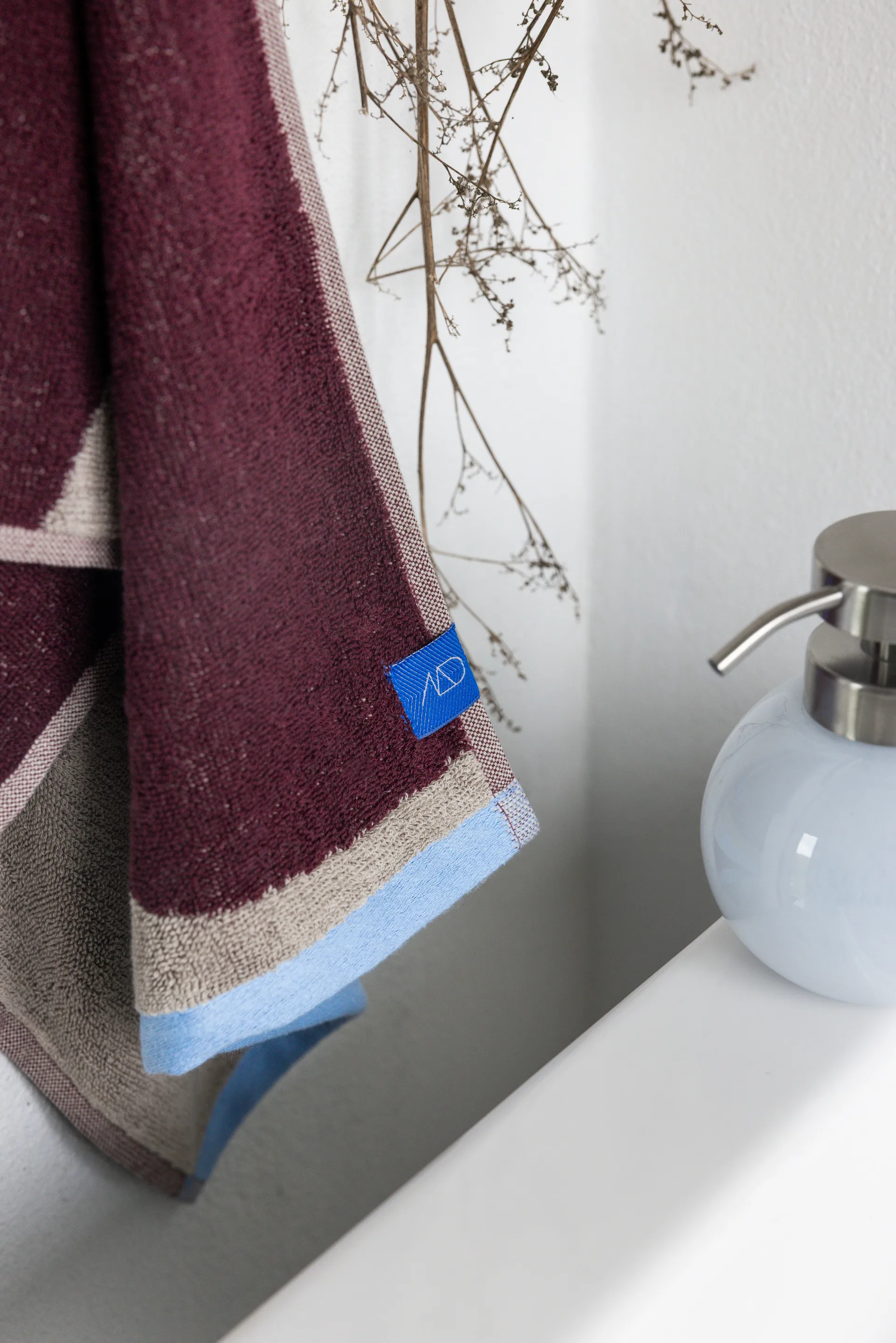 Nova Arte Gästehandtuch 40x55cm 2er Pack, Wine-sand Mette Ditmer
