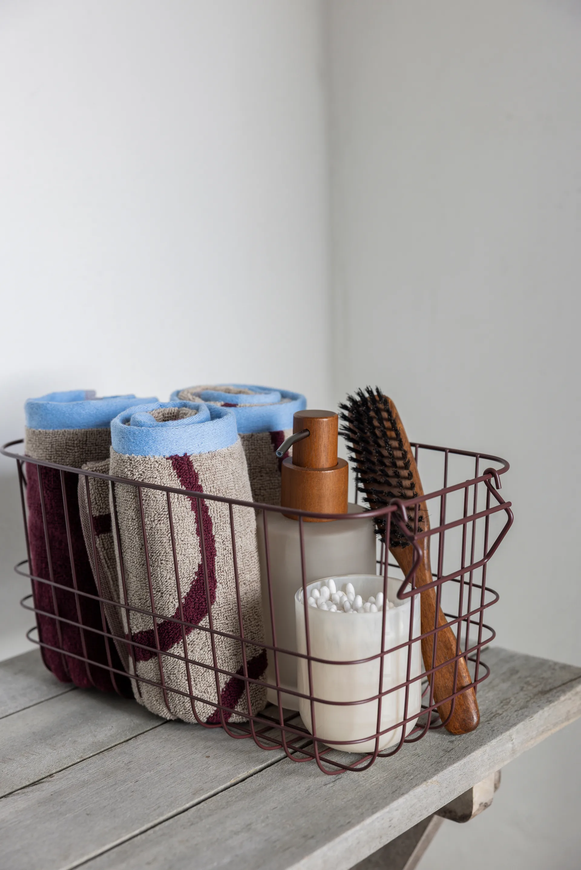 Nova Arte Gästehandtuch 40x55cm 2er Pack, Wine-sand Mette Ditmer