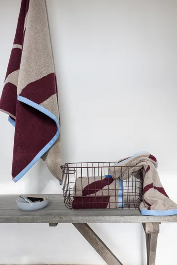 Nova Arte Handtuch 50x90cm 2er Pack - Wine-sand - Mette Ditmer
