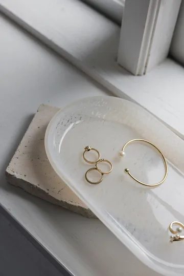 Opal Tablett - Linen, 14x25,5 cm - Mette Ditmer